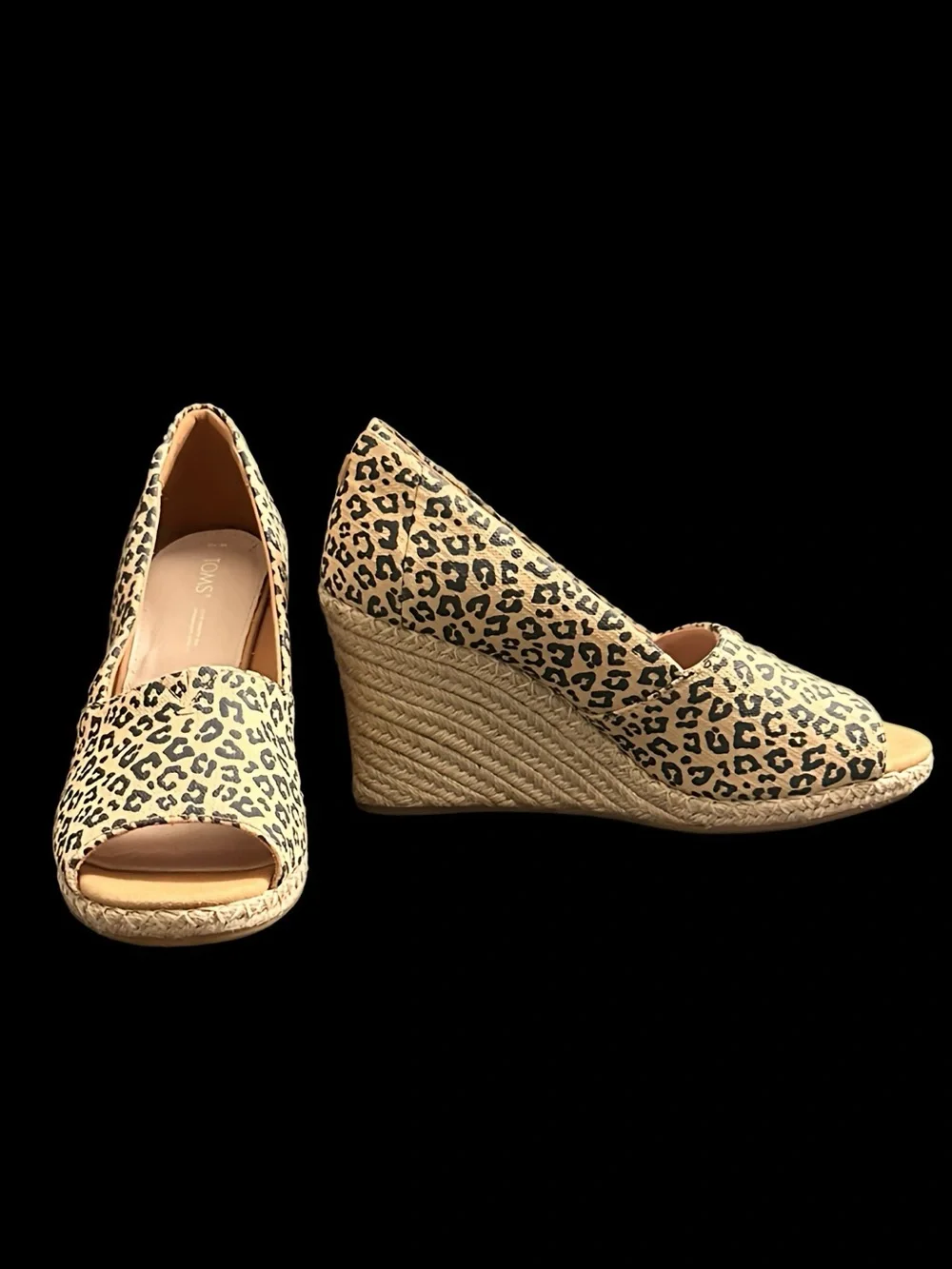 TOMS Michelle Wedge Espadrilles Size 10 NWOT